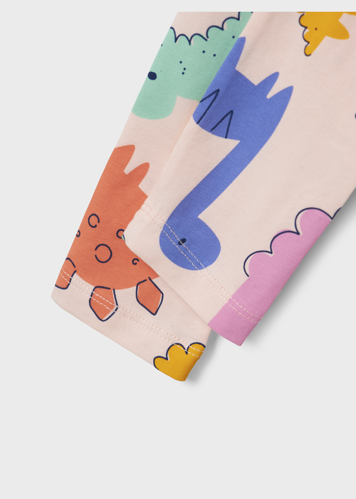 Name It Kids Pink Dinosaur Leggings (1-5yrs) - 1 - 1.5 Years Image 4