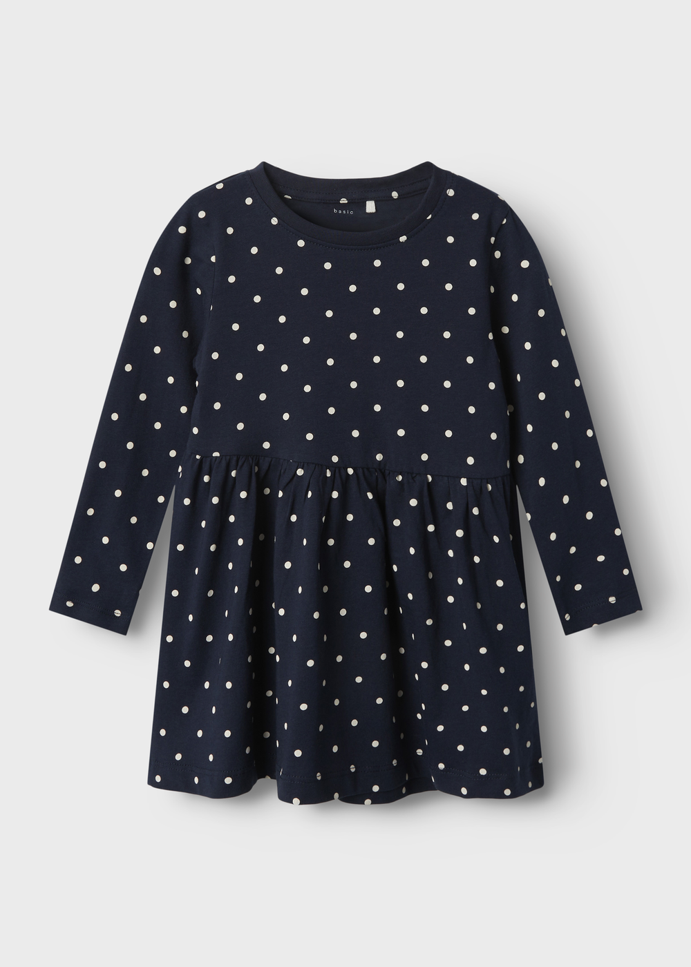 Name It Kids Navy Polka Dot Jersey Dress (1-5yrs) - 1 - 1.5 Years Image 1
