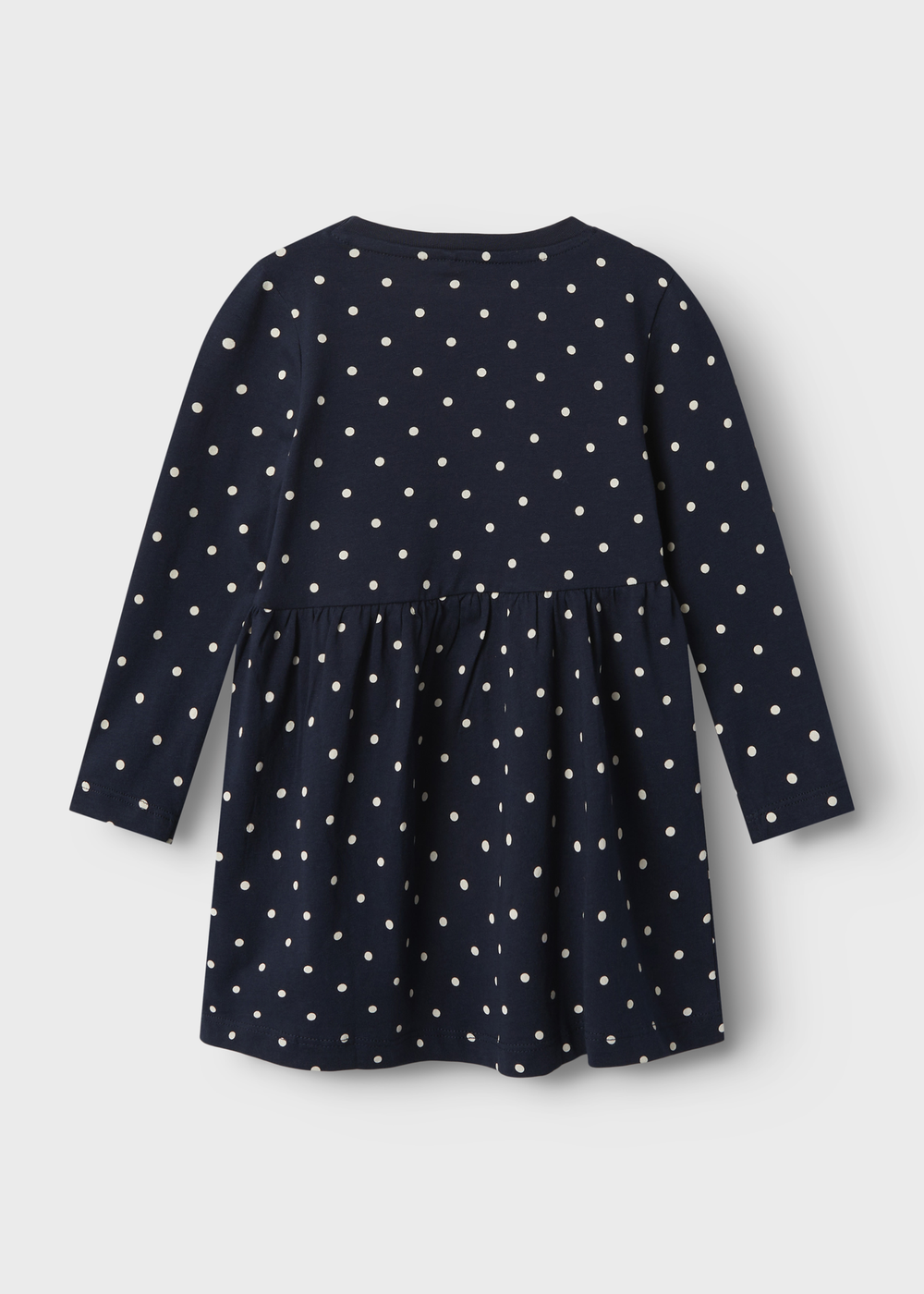 Name It Kids Navy Polka Dot Jersey Dress (1-5yrs) - 1 - 1.5 Years Image 2