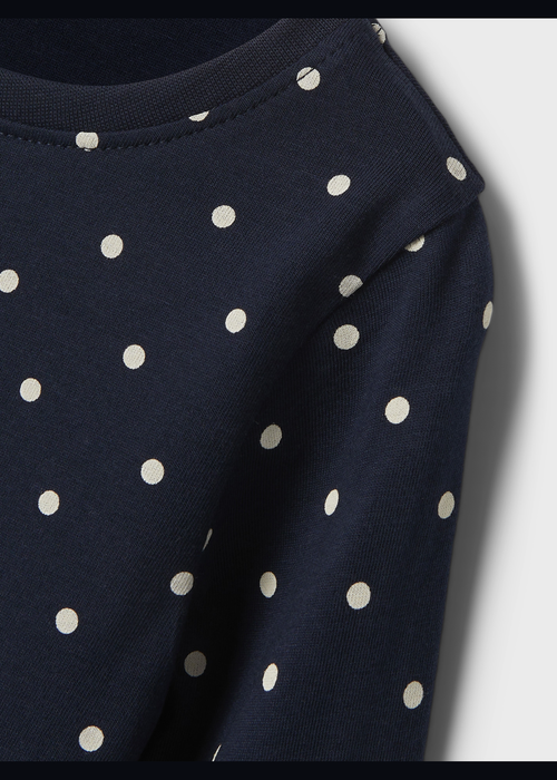 Name It Kids Navy Polka Dot Jersey Dress (1-5yrs) - 1 - 1.5 Years Image 3