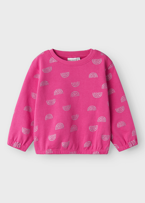 Name It Kids Pink Rainbow Sweatshirt (1-5yrs) - 1-1.5 Yrs Image 1