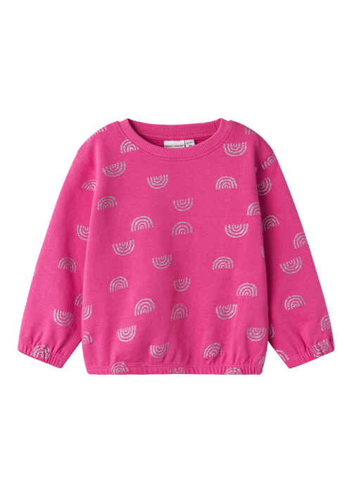 Name It Kids Pink Rainbow Sweatshirt (1-5yrs) - 1-1.5 Yrs Image 4