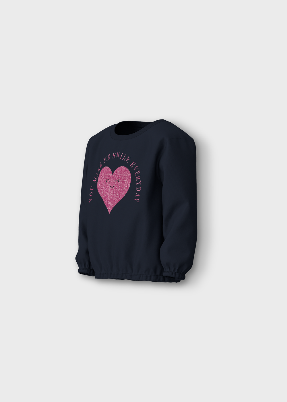 Name It Kids Navy Heart Sweatshirt (1-5yrs) - 1-1.5 Yrs Image 3