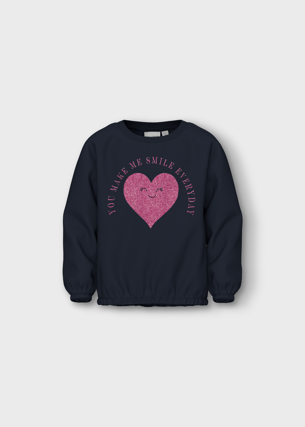 Name It Kids Navy Heart Sweatshirt (1-5yrs) - 1-1.5 Yrs Image 1