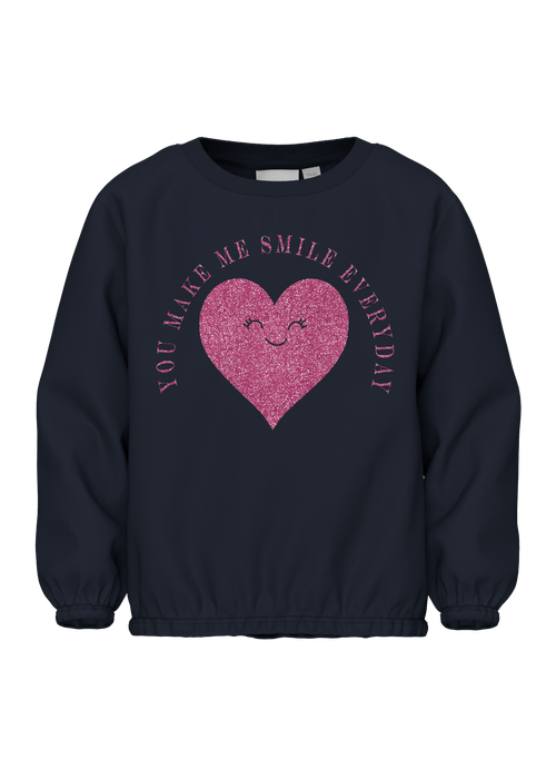 Name It Kids Navy Heart Sweatshirt (1-5yrs) - 1-1.5 Yrs Image 4