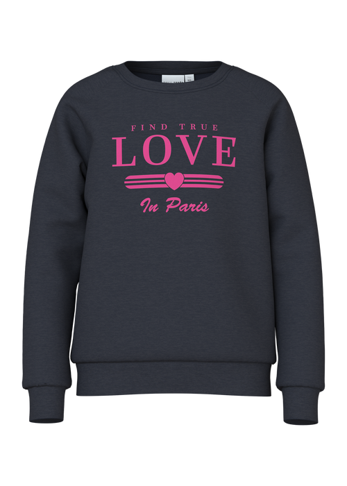 Name It Kids Navy LOVE Sweatshirt (6-12yrs) - 6 Yrs Image 4