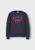 Name It Kids Navy LOVE Sweatshirt (6-12yrs) - 6 Yrs Image 1
