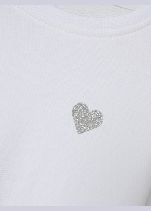 Name It Kids White Heart Long Sleeve T-Shirt (6-12yrs) - 6 Years Image 3