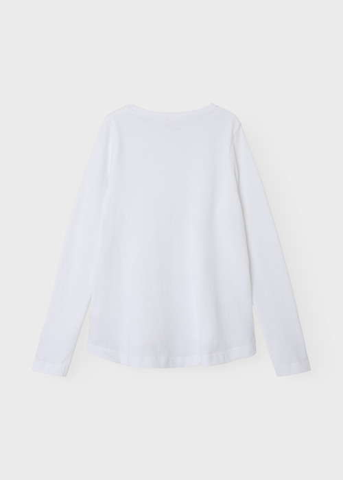 Name It Kids White Heart Long Sleeve T-Shirt (6-12yrs) - 6 Years Image 2