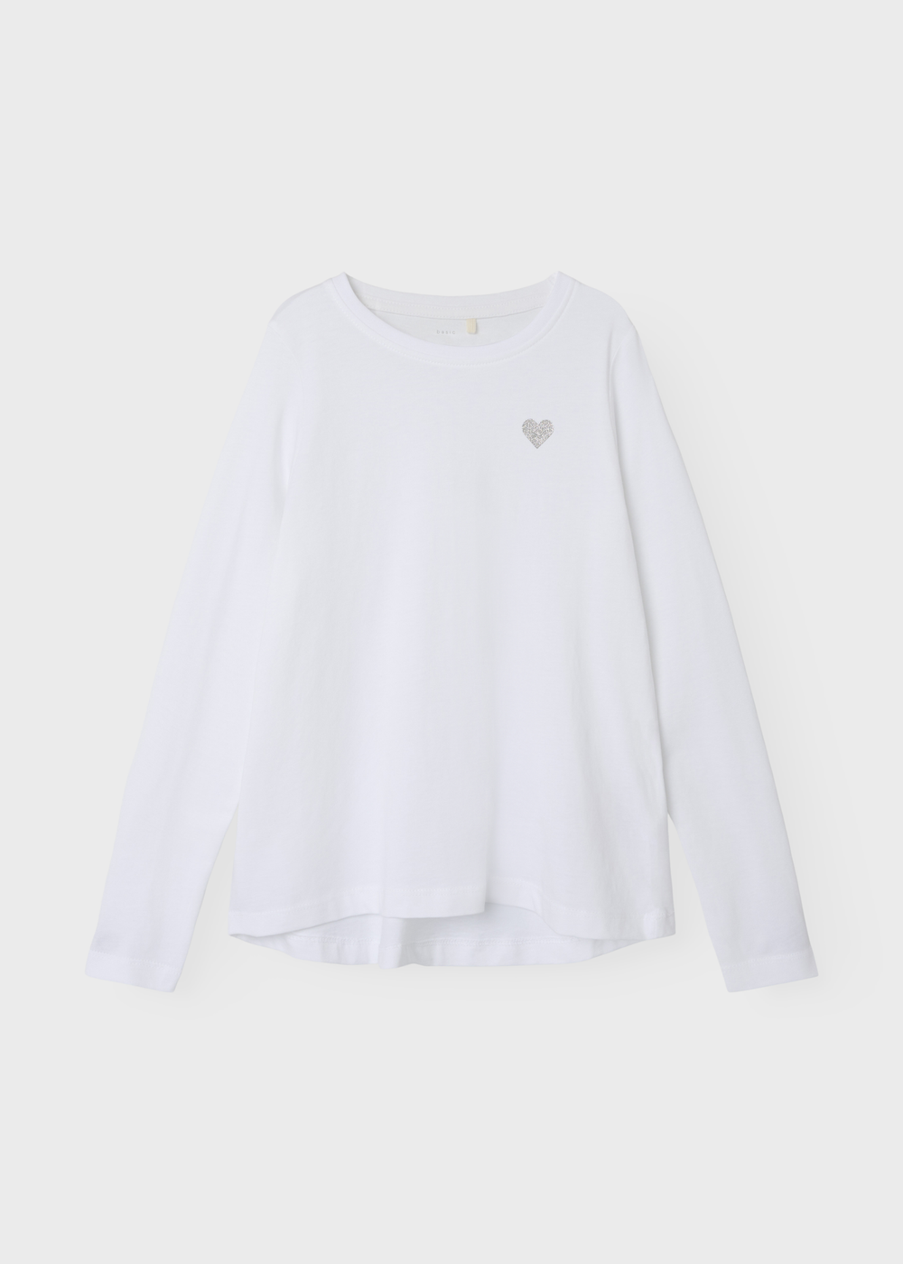 Name It Kids White Heart Long Sleeve T-Shirt (6-12yrs) - 6 Years Image 1