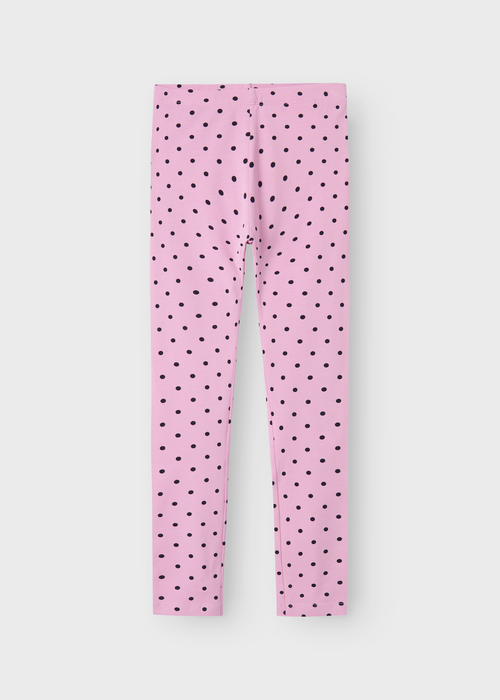Name It Kids Pink Polka Dot Leggings (6-12yrs) - Age 10 Years Image 2