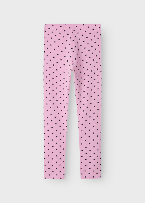 Name It Kids Pink Polka Dot Leggings (6-12yrs) - Age 10 Years Image 1