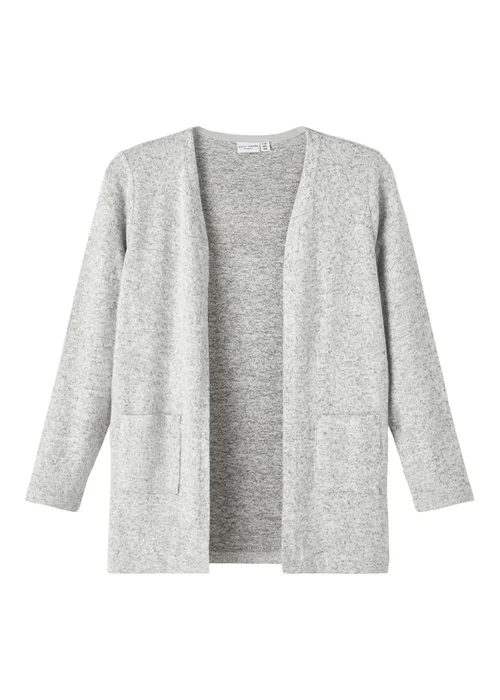 Name It Kids Grey Knitted Cardigan (6-12yrs) - 6 Yrs Image 6