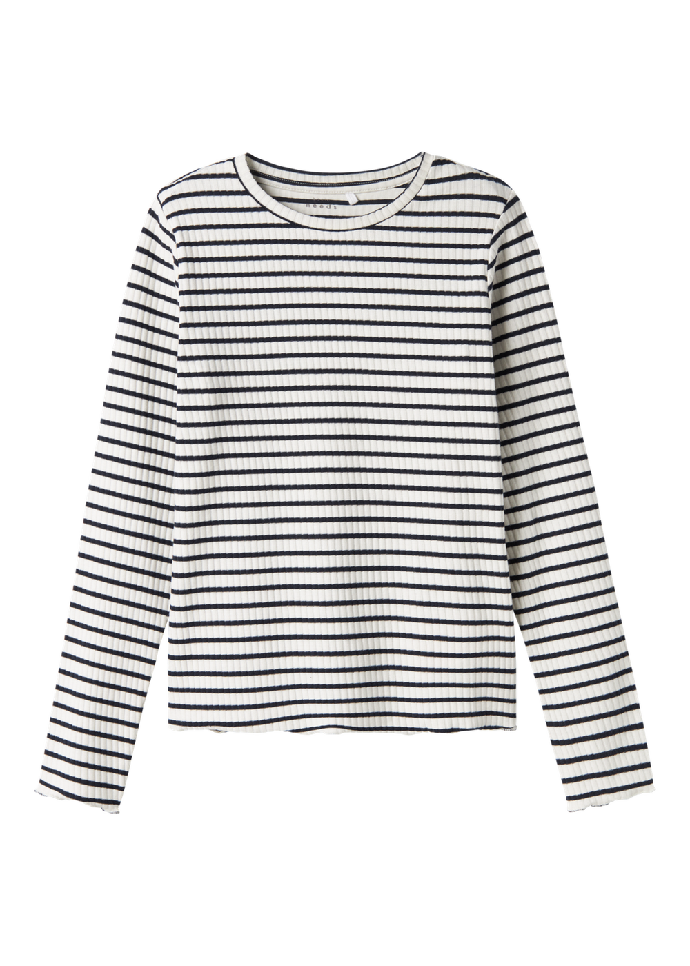 Name It Kids Monochrome Striped Ribbed T-Shirt (6-12yrs) - 6 Years Image 5