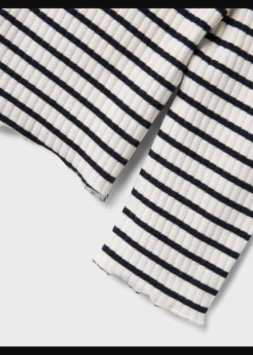 Name It Kids Monochrome Striped Ribbed T-Shirt (6-12yrs) - 6 Years Image 4