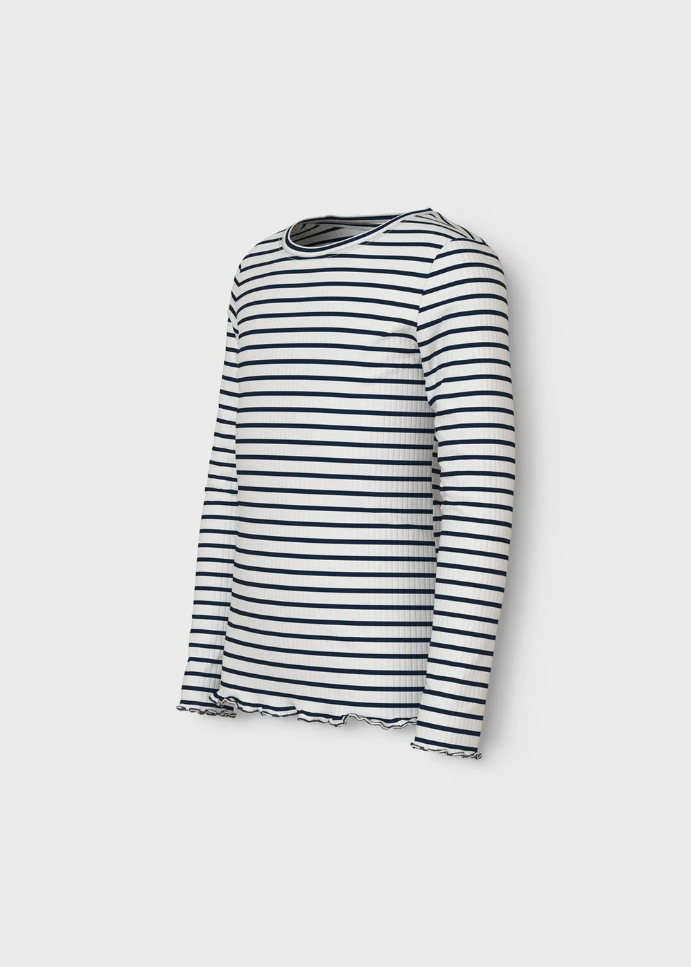 Name It Kids Monochrome Striped Ribbed T-Shirt (6-12yrs) - 6 Years Image 3