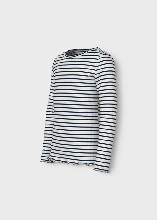 Name It Kids Monochrome Striped Ribbed T-Shirt (6-12yrs) - 6 Years Image 3