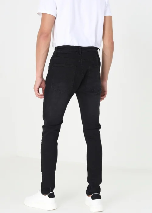Brave Soul Charcoal Cotton Blend Skinny Fit Denim Jeans - 28/L32 Image 2