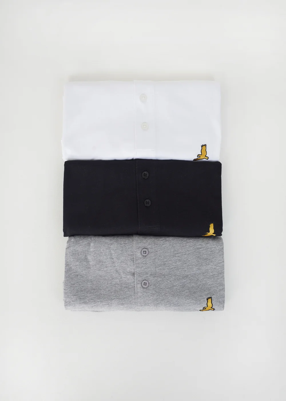 Brave Soul White 3 Pack Cotton Blend Polo Shirts - S Image 1