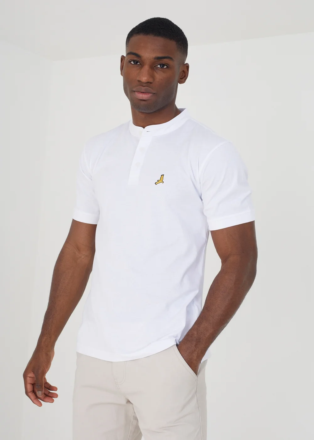 Brave Soul White 3 Pack Cotton Blend Polo Shirts - S Image 2