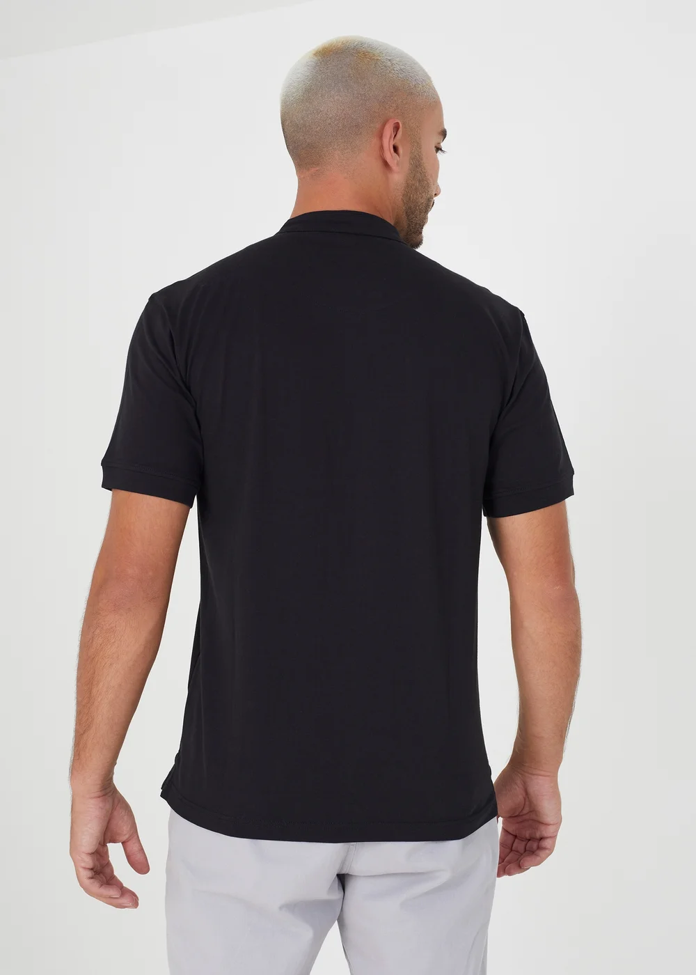 Brave Soul White 3 Pack Cotton Blend Polo Shirts - S Image 3