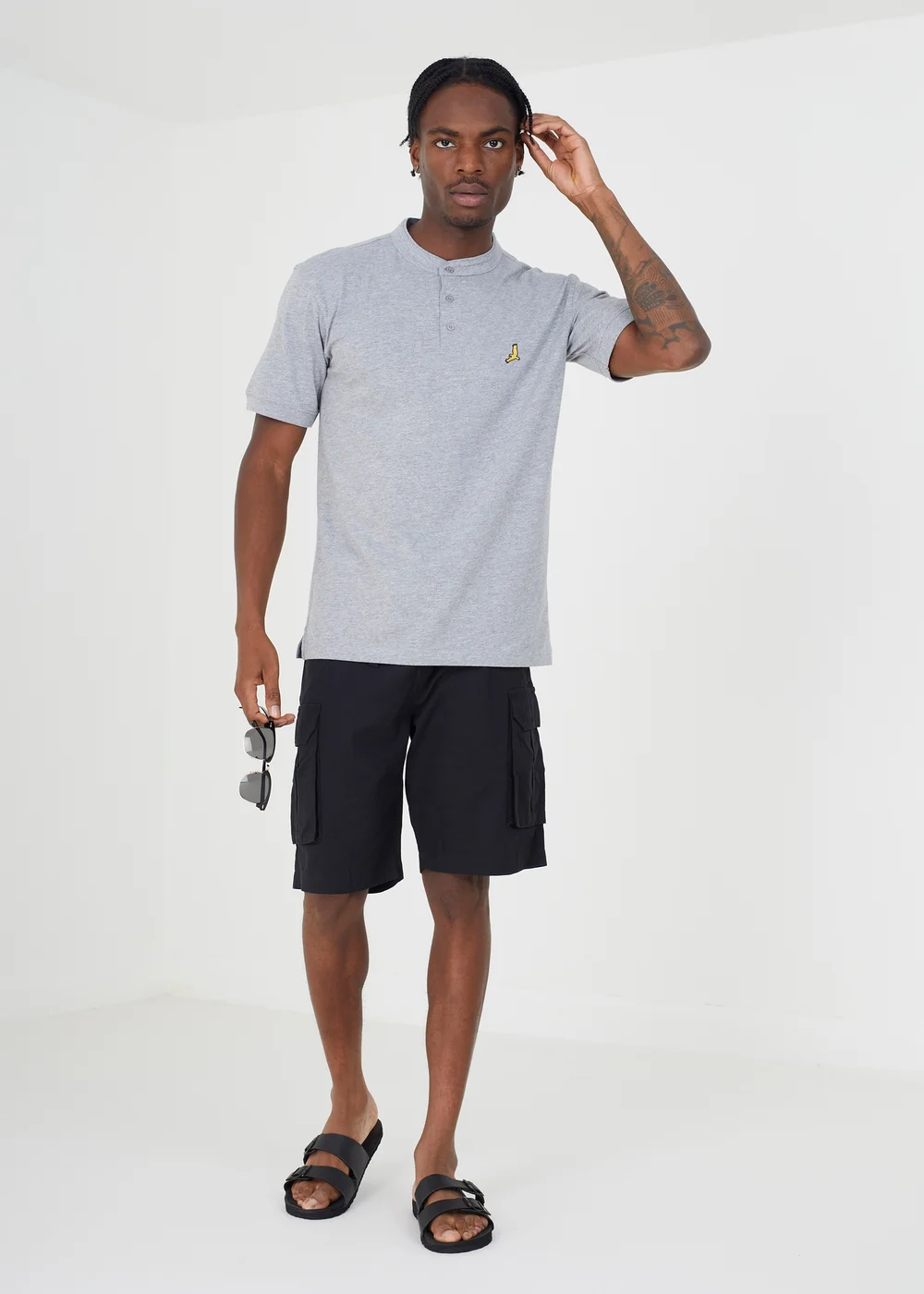 Brave Soul White 3 Pack Cotton Blend Polo Shirts - S Image 4