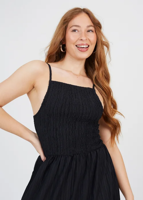 Brave Soul Black Tiered Maxi Dress - XS Image 3