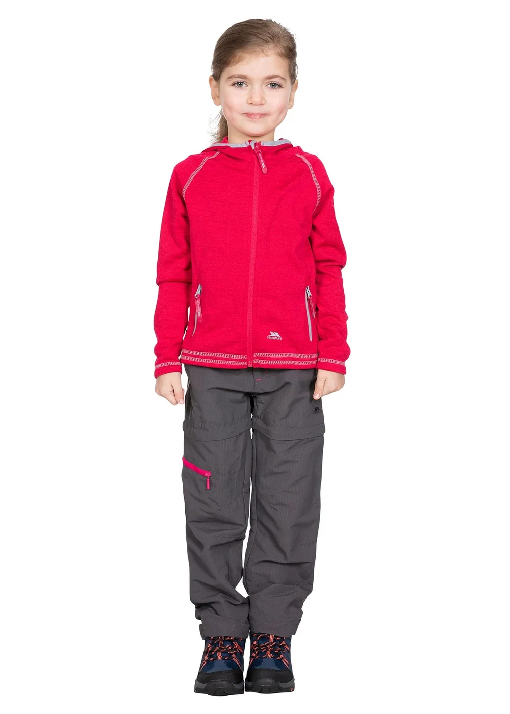 Trespass Kids Raspberry Goodness Full Zip Hooded Fleece Jacket (3-12yrs) - Age 2 - 3 Years Image 3