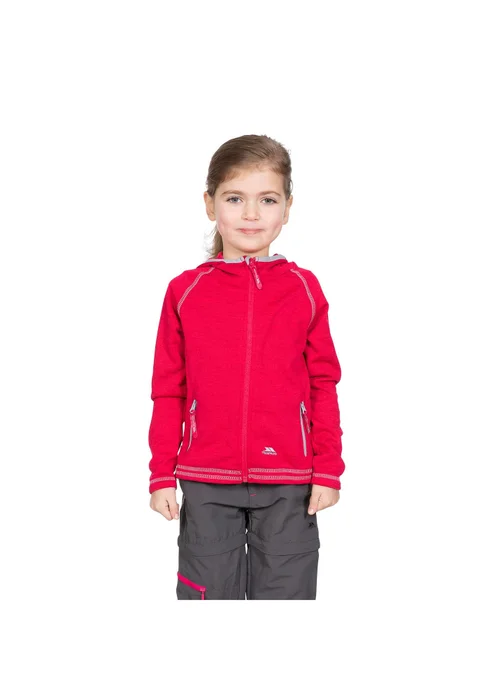 Trespass Kids Raspberry Goodness Full Zip Hooded Fleece Jacket (3-12yrs) - Age 2 - 3 Years Image 1