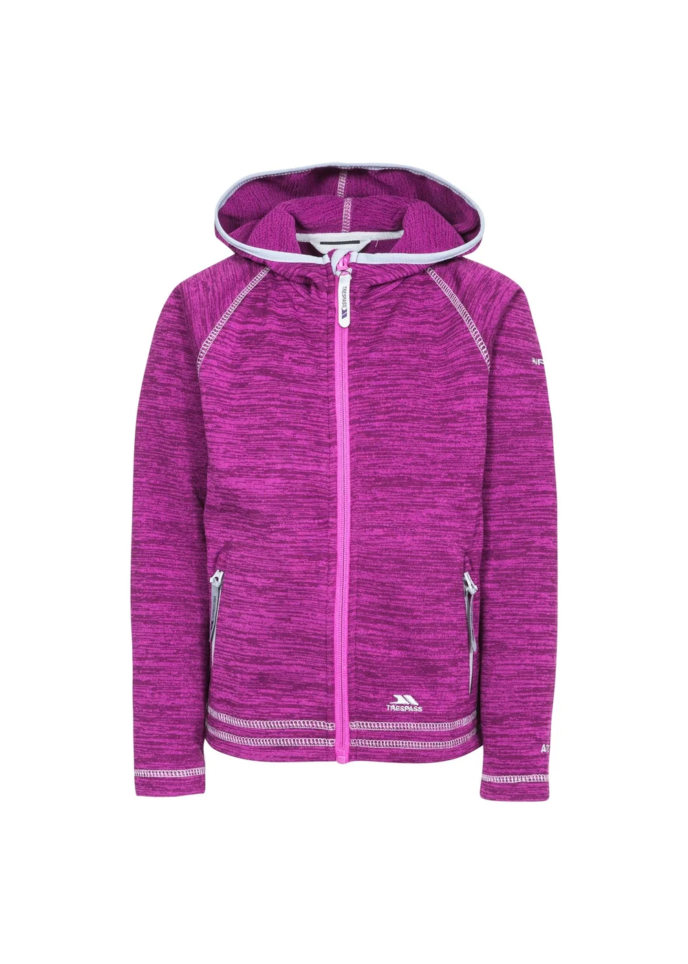 Trespass Kids Purple Goodness Full Zip Hooded Fleece Jacket (3-12yrs) - 2-3 Yrs Image 1