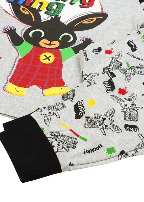 Bing Bunny Boys Black/Grey Long-Sleeved Pyjama Set (1-5yrs) - Age 2 - 3 Years Image 3