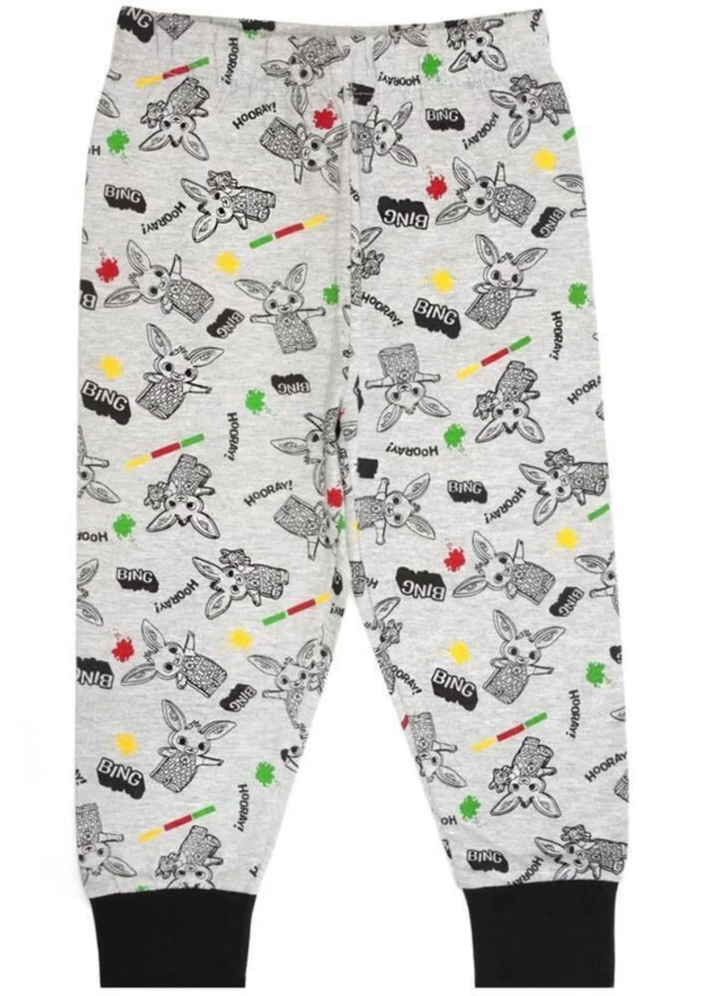 Bing Bunny Boys Black/Grey Long-Sleeved Pyjama Set (1-5yrs) - Age 2 - 3 Years Image 2