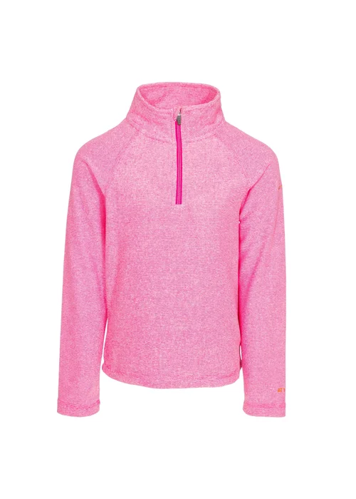 Trespass Girls Soft Pink Meadows Fleece (2-12yrs) - Age 9-10 Years Image 1