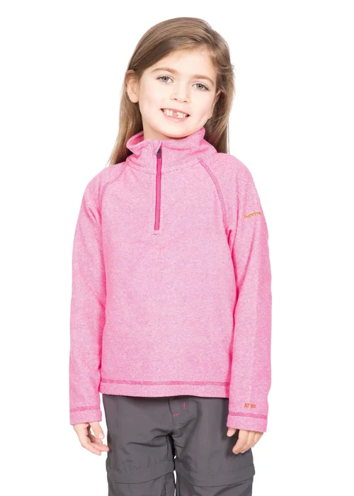 Trespass Girls Soft Pink Meadows Fleece (2-12yrs) - Age 9-10 Years Image 4