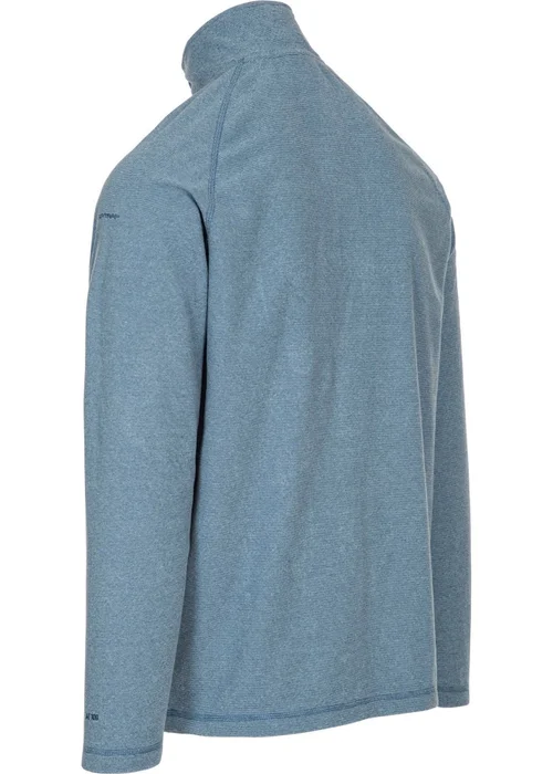 Trespass Black Keynote Anti Pilling 1/4 Zip Fleece Top - S Image 2