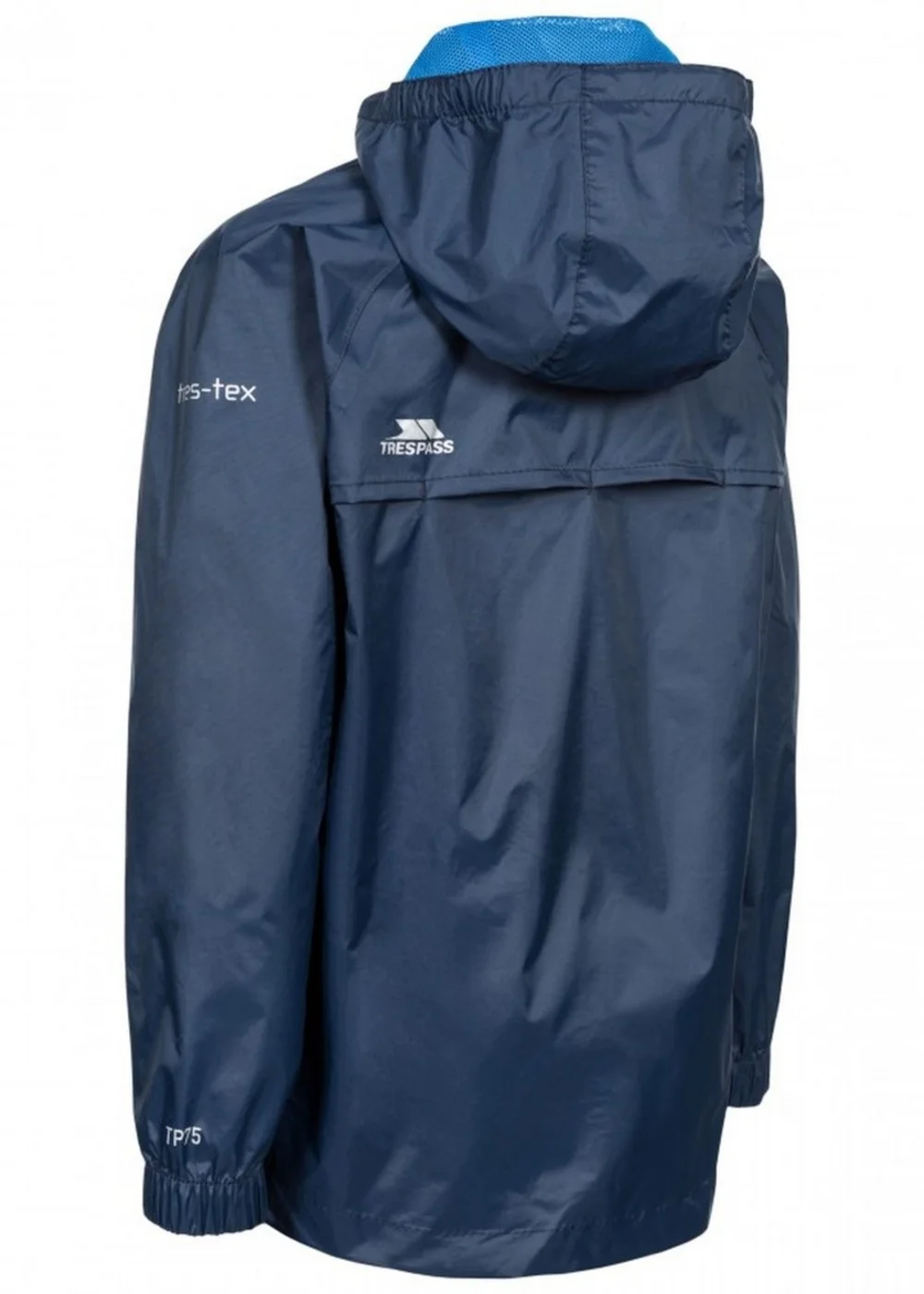 Trespass Kids Navy Qikpac Waterproof Packaway Jacket (2-12yrs) - Age 2-3 Years Image 2