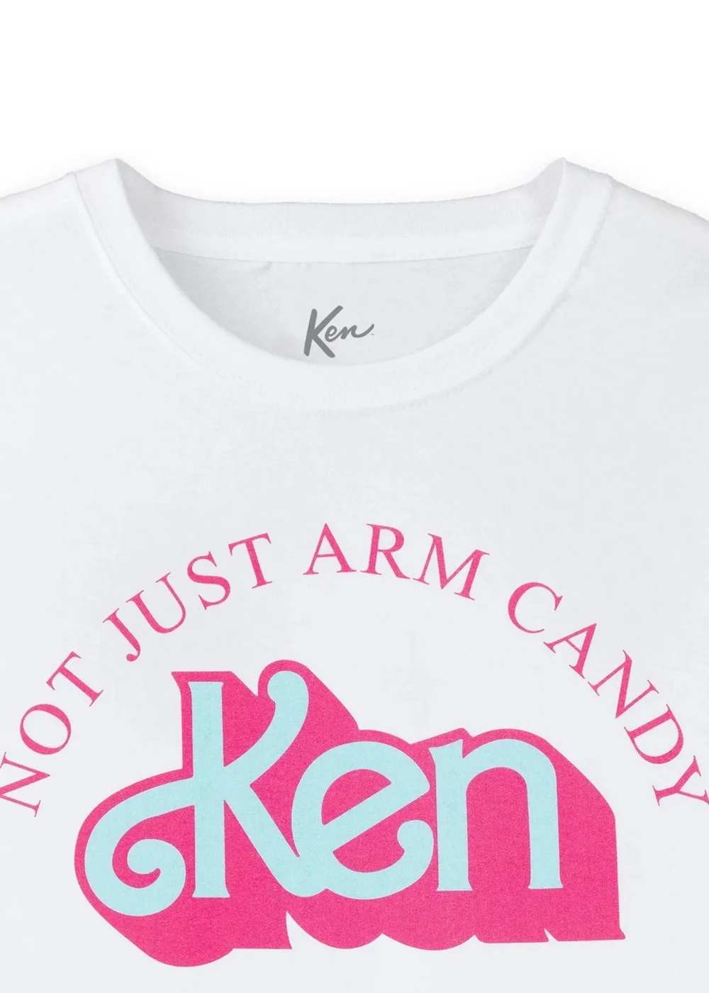 Barbie White Not Just Arm Candy Ken Retro Short-Sleeved T-Shirt - S Image 5
