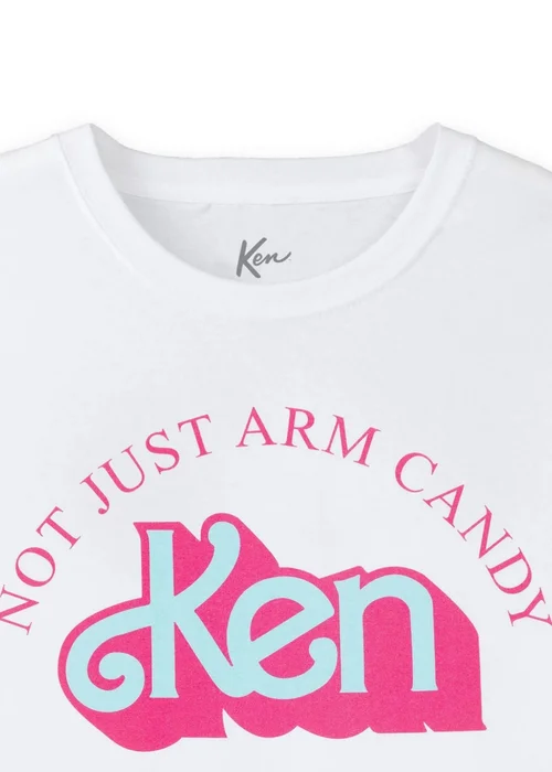 Barbie White Not Just Arm Candy Ken Retro Short-Sleeved T-Shirt - S Image 5