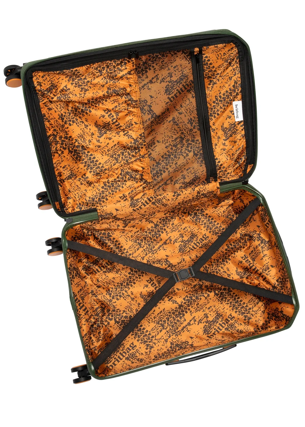 BritBag Vesuvius Spray Olive Suitcase - Cabin Image 4