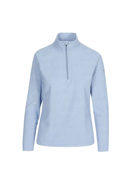 Trespass Denim Blue Meadows Fleece Top - XS Image 1