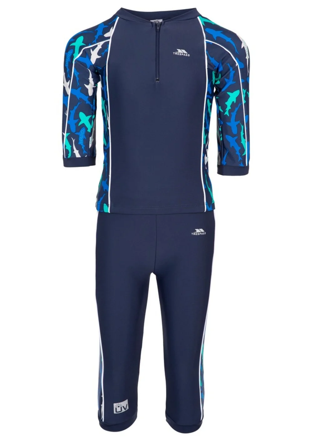 Trespass Kids Blue Smiley Shark Swim Set (2-12yrs) - 2-3 Yrs Image 3