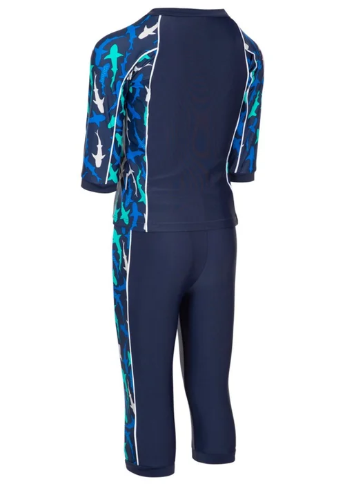 Trespass Kids Blue Smiley Shark Swim Set (2-12yrs) - 2-3 Yrs Image 5