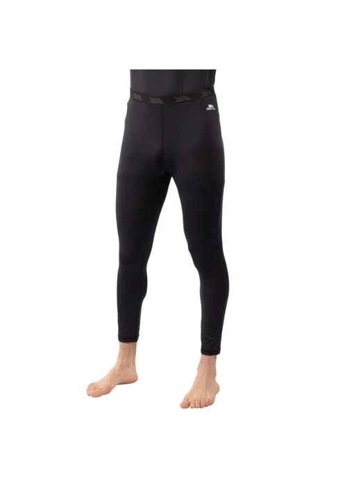 Trespass Black Leon Base Layer Bottoms - 2XS Image 1