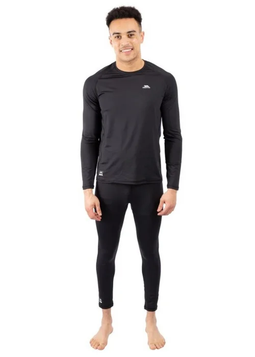 Trespass Black Nate Base Layer Top - Extra Large Image 1
