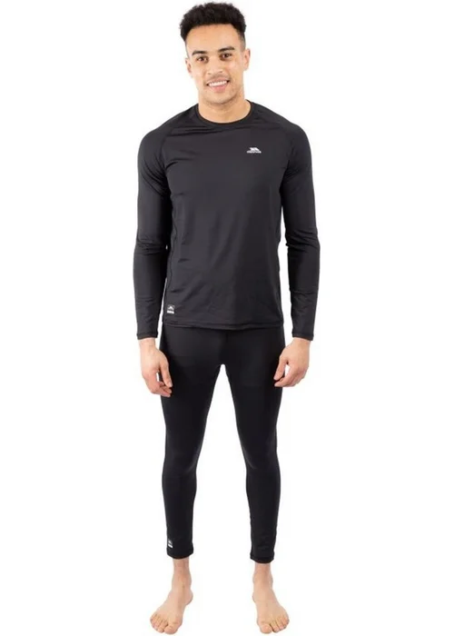 Trespass Black Nate Base Layer Top - 2XS Image 1