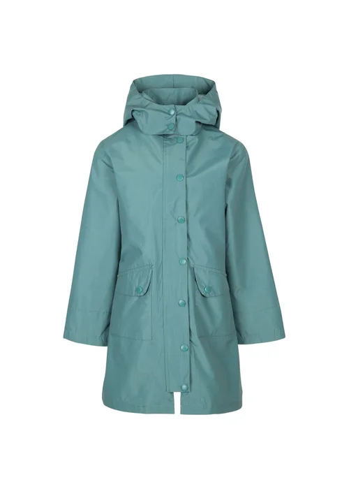 Trespass Girls Green Drizzling Waterproof Jacket (2-12yrs) - 3-4 Yrs Image 1