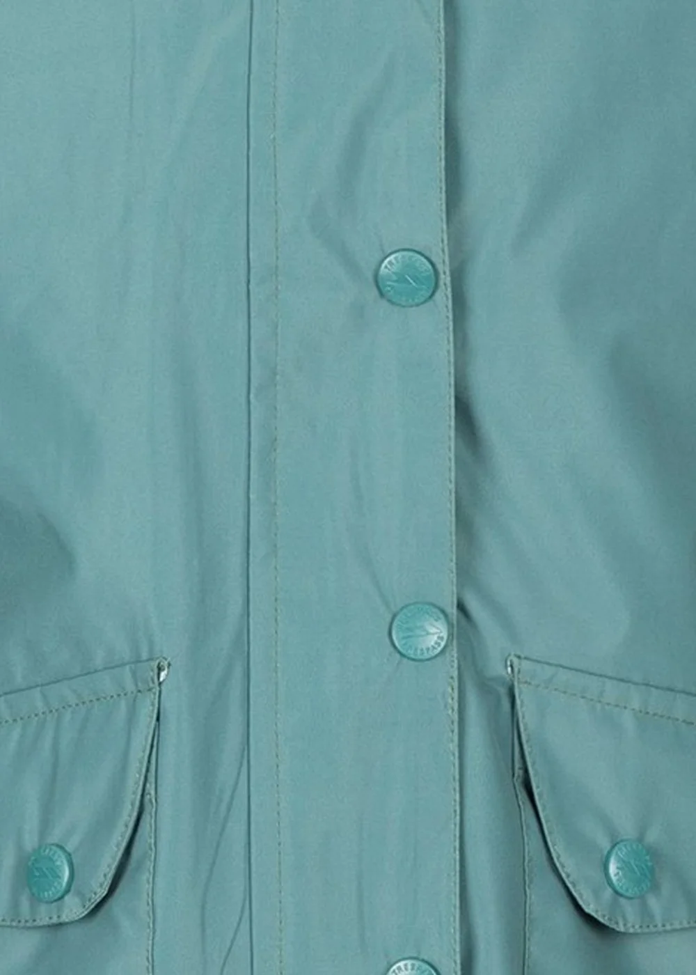 Trespass Girls Green Drizzling Waterproof Jacket (2-12yrs) - 3-4 Yrs Image 3