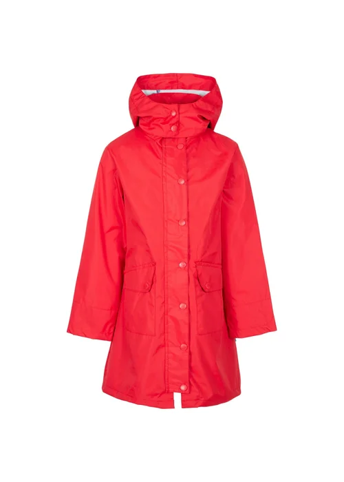 Trespass Girls Red Drizzling Waterproof Jacket (2-12yrs) - 3-4 Yrs Image 1