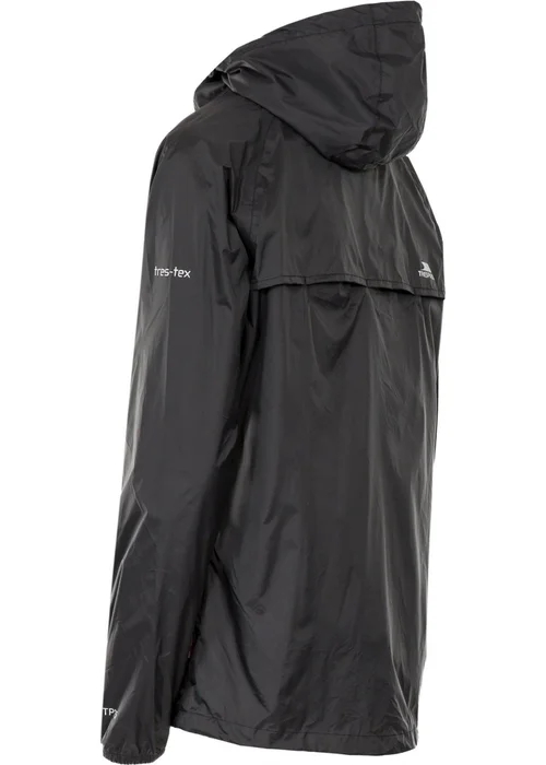 Trespass Black Qikpac Packaway Waterproof Jacket - 2XS Image 3