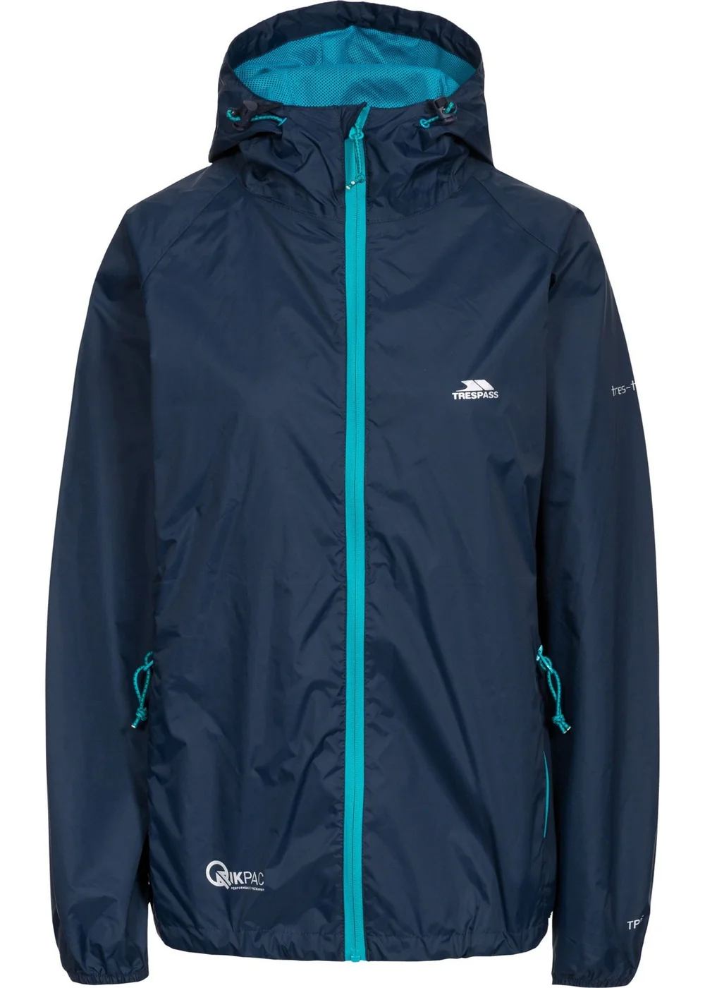 Trespass Navy Qikpac Packaway Waterproof Jacket - 2XS Image 4